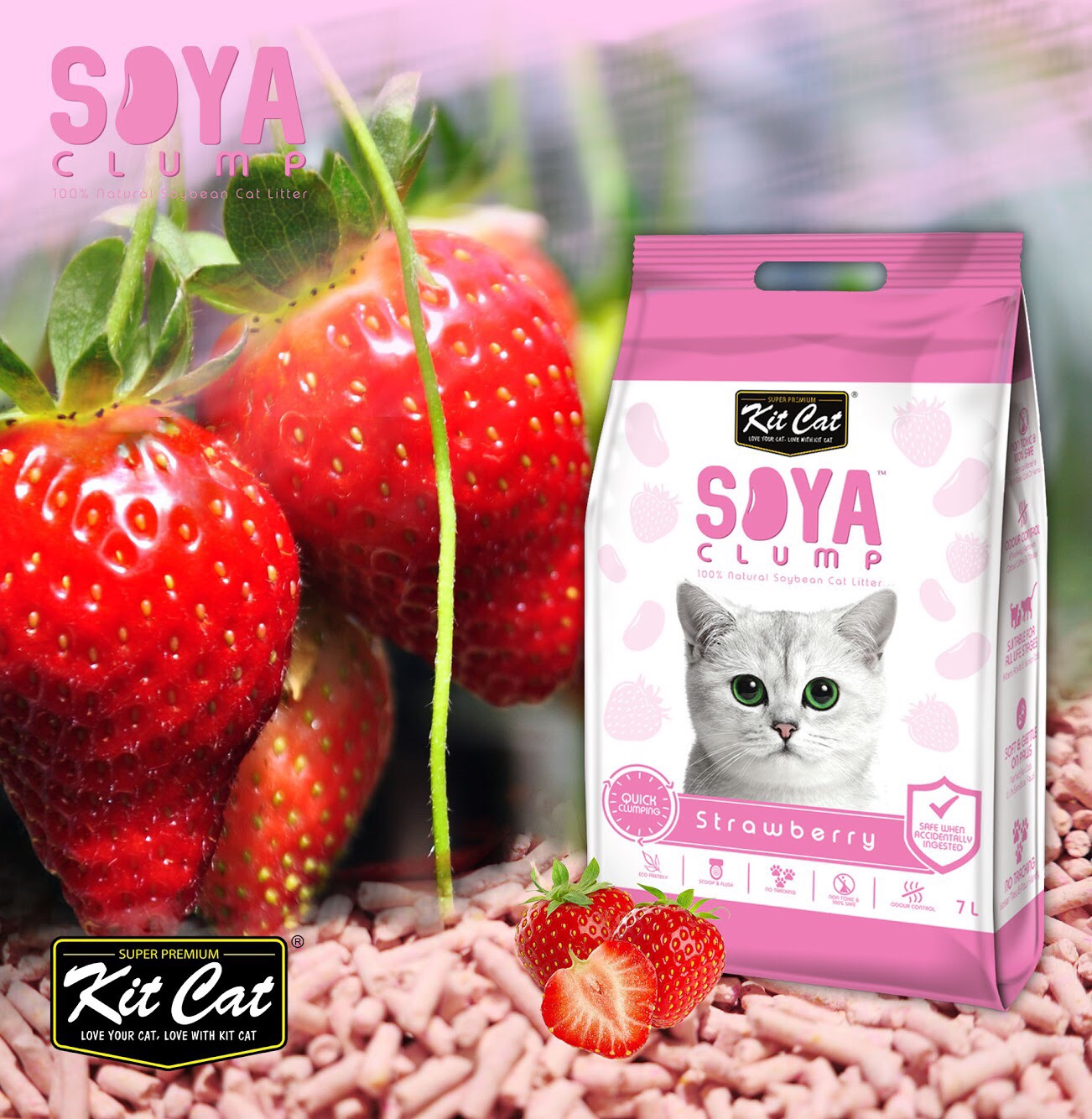 CÁT ĐẬU NÀNH KITCAT CHO MÈO - 7L