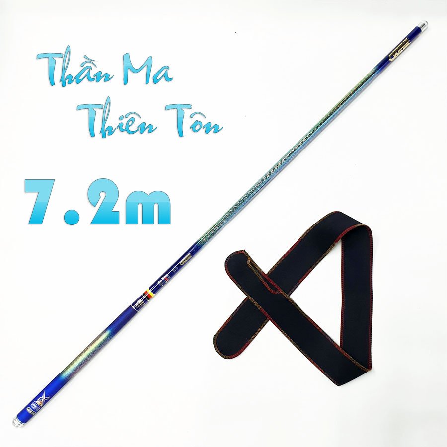 Cần câu tay Thần Ma Thiên Tôn 6H Xanh SAPPHIRE carbon cao cấp tặng ngọn phụ CD26