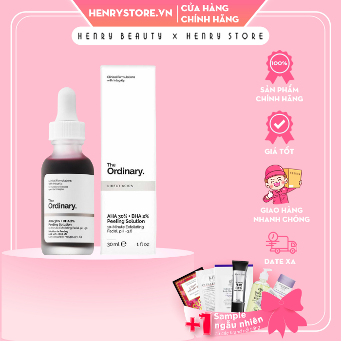 Tẩy tế bào chết mặt the ordinary aha 30% + bha 2% peeling