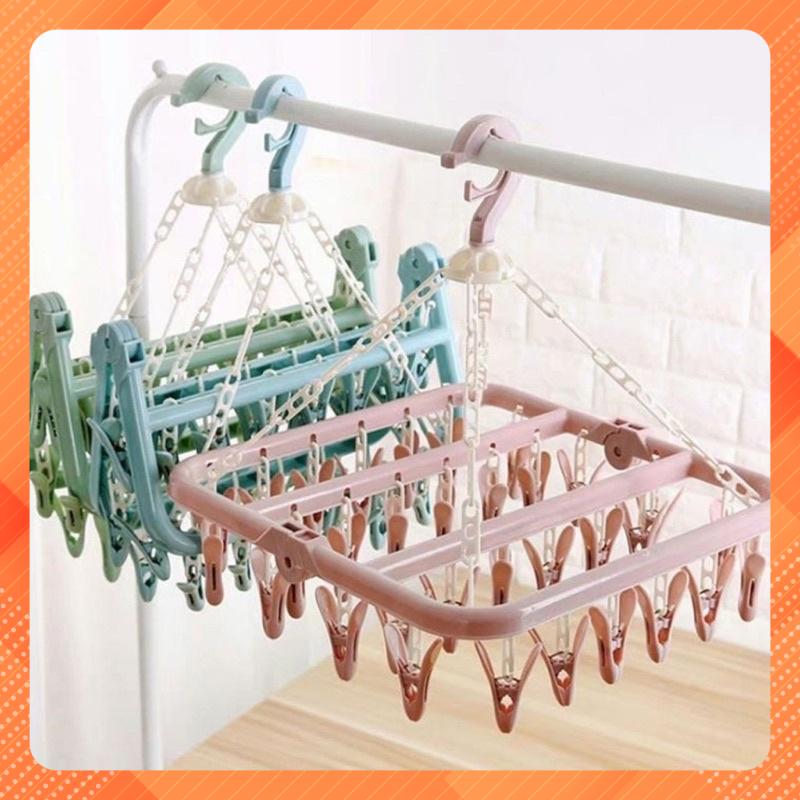 Móc phơi quần áo 32 kẹp móc phơi đồ giá sỉ