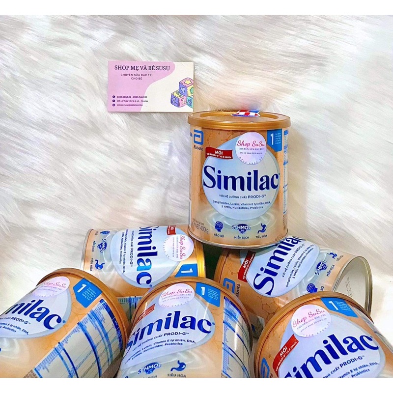 (DATE MỚI NHẤT) SỮA SIMILAC IQ HMO Số 1 CHO BÉ (0-6 tháng) 400G mẫu cũ