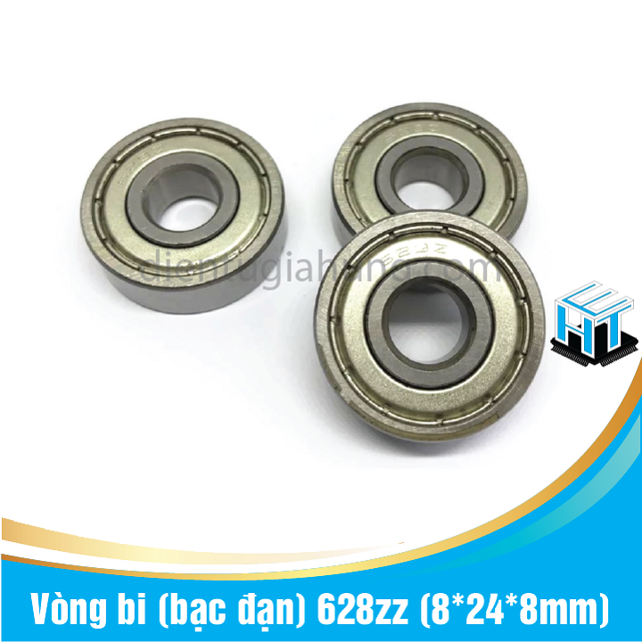 Combo 2 cái Vòng bi (bạc đạn) 628zz (8*24*8mm)(1 cặp)