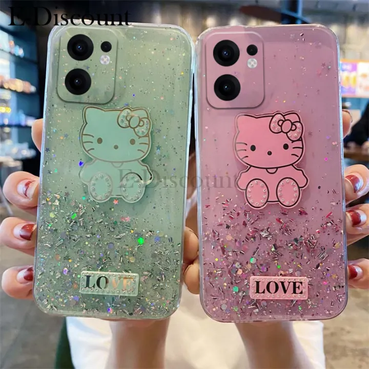New Phone case OPPO Reno13 F Back cover Sparkling Star Shell Kitty Cartoon Cute Soft Silicone Anti Drop for OPPO Reno13F case