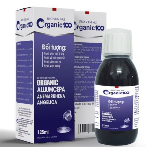 Siro viêm mũi organic100 chai 125ml