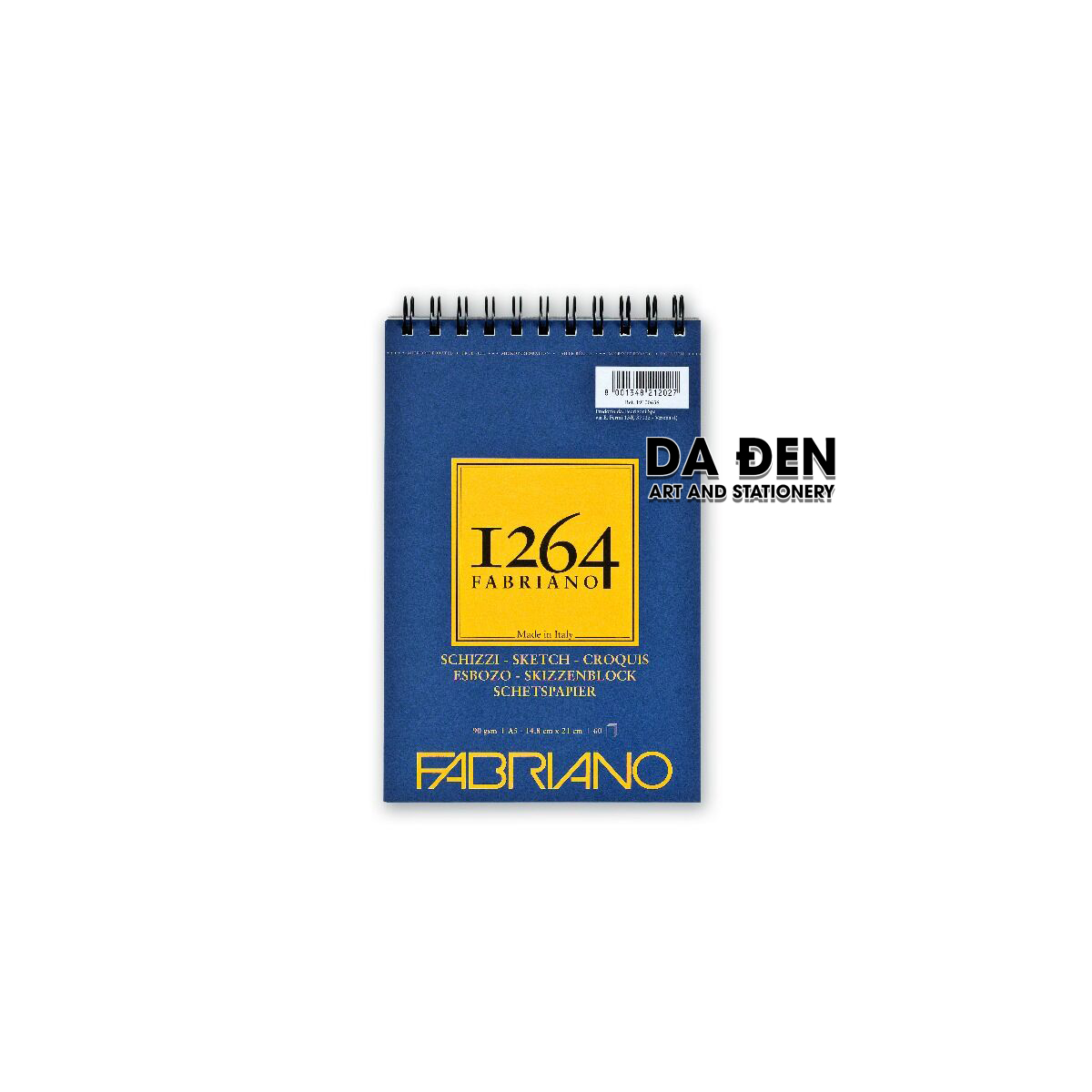 [DA ĐEN] Sổ Fabriano 1264 Sketch A3|A4|A5 90gsm