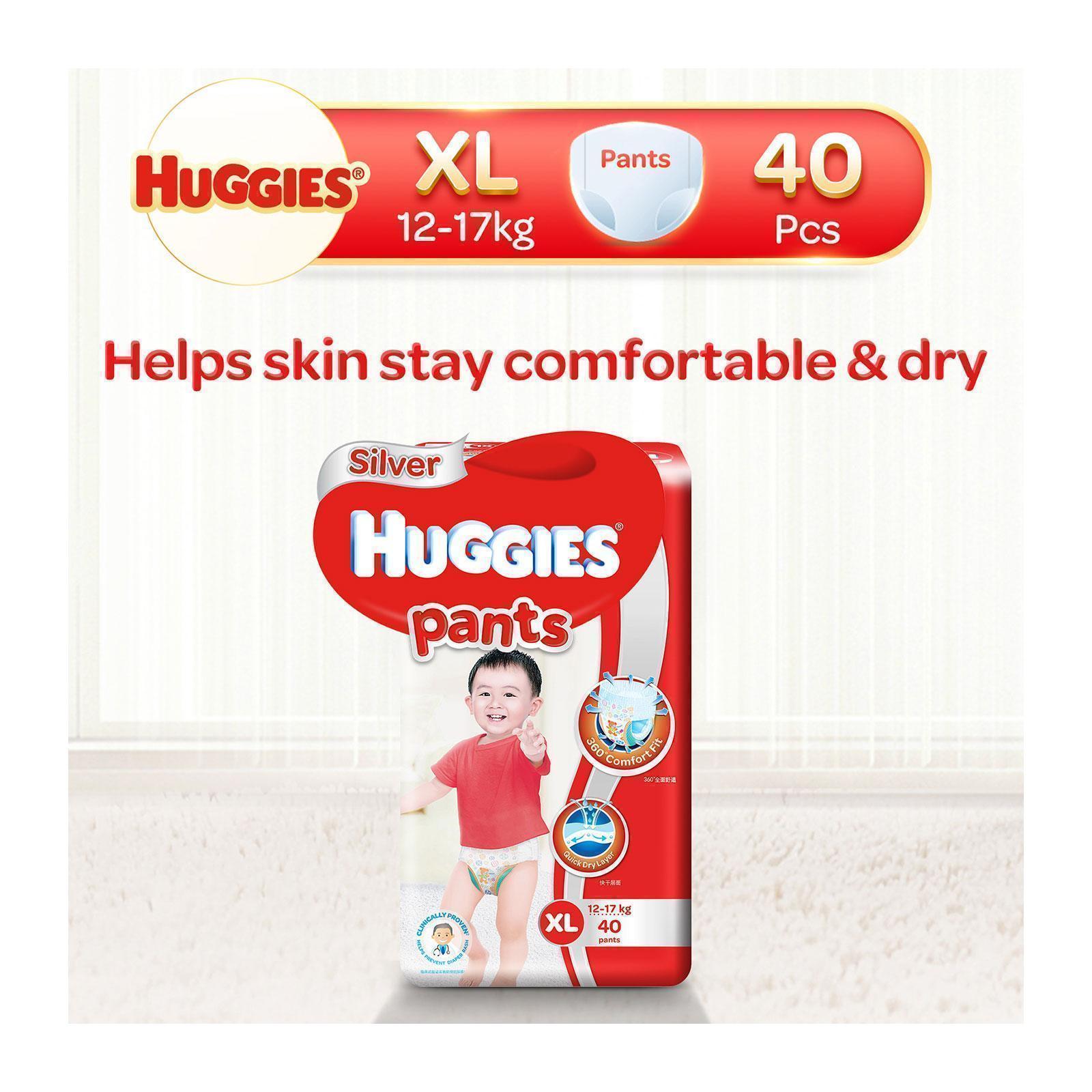 HUGGIES Pants Skin Care XL Diapers 40pcs – Biggrocer