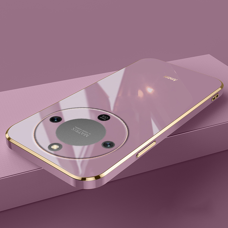 Floral Shockproof TPU Bumper Phone Case - Soft Silicone Plating