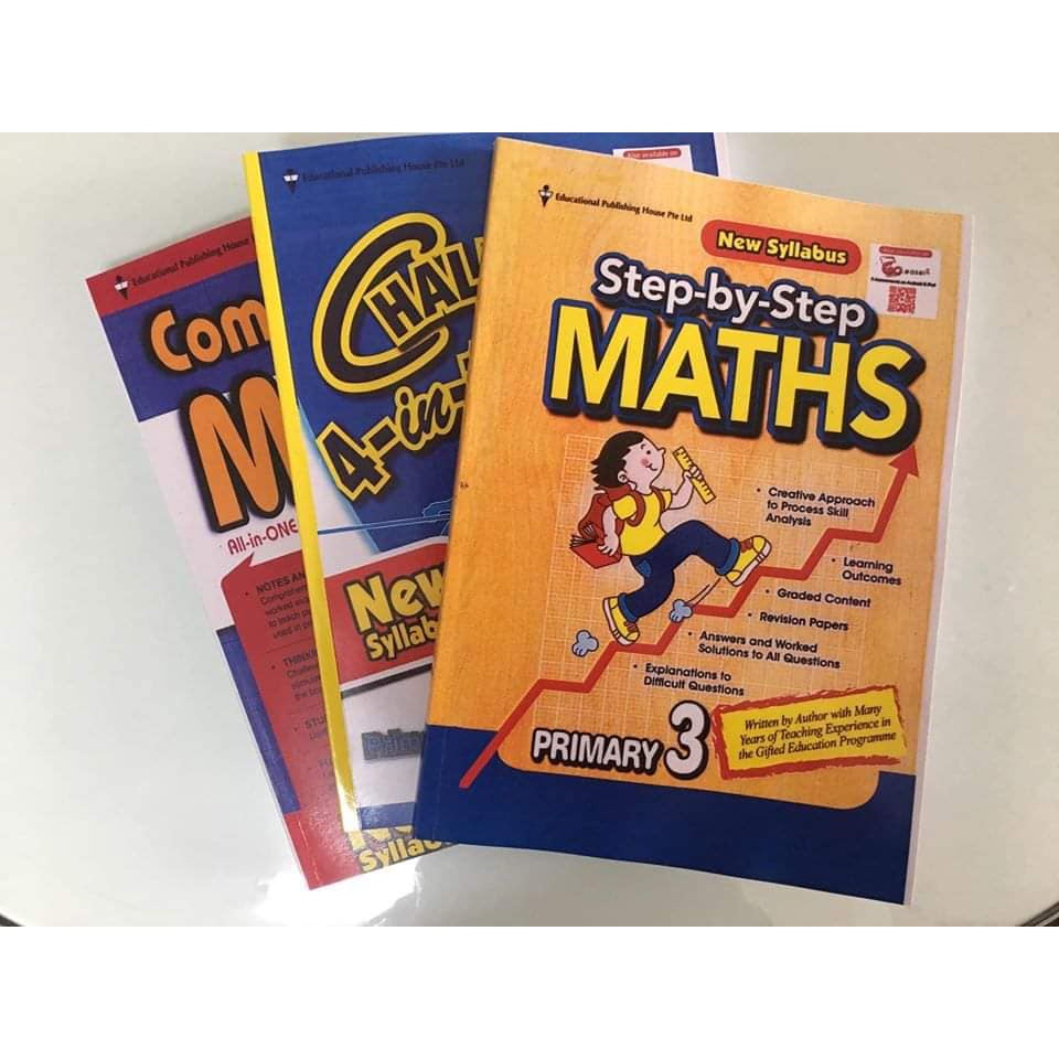 Bộ 3q - Level 3 - Complete maths, Step by step math, Challenging 4 in 1 maths