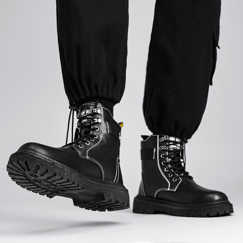 Giày Boot Da Cá Sấu Thời Trang Dành Cho Nam