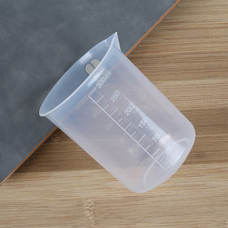 Graduated Measuring Cup Transparent Plastic Cup Kitchen Bar Supplies For Baking Beaker Liquid Without Handle Measuring glasses
