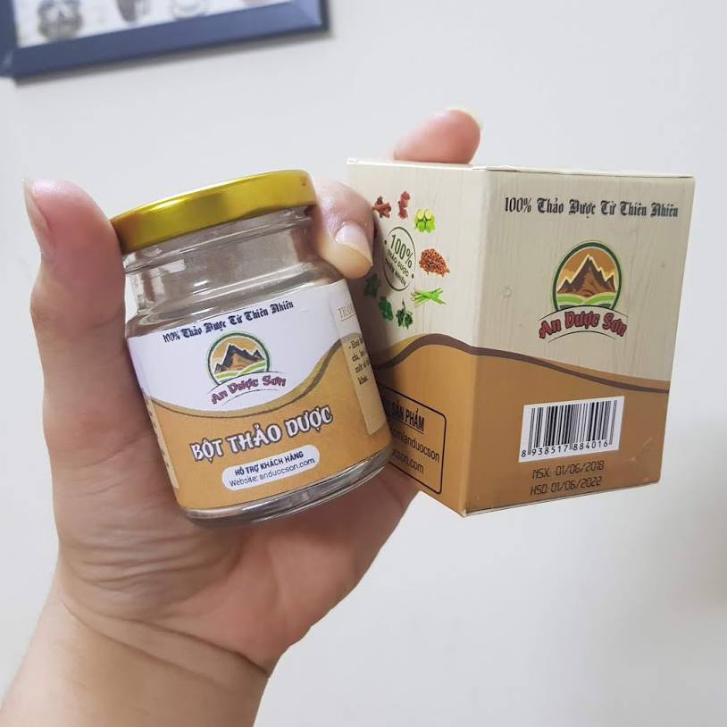 Bột thảo dược an dược sơn 100gr - bột rửa mặt an dược sơn