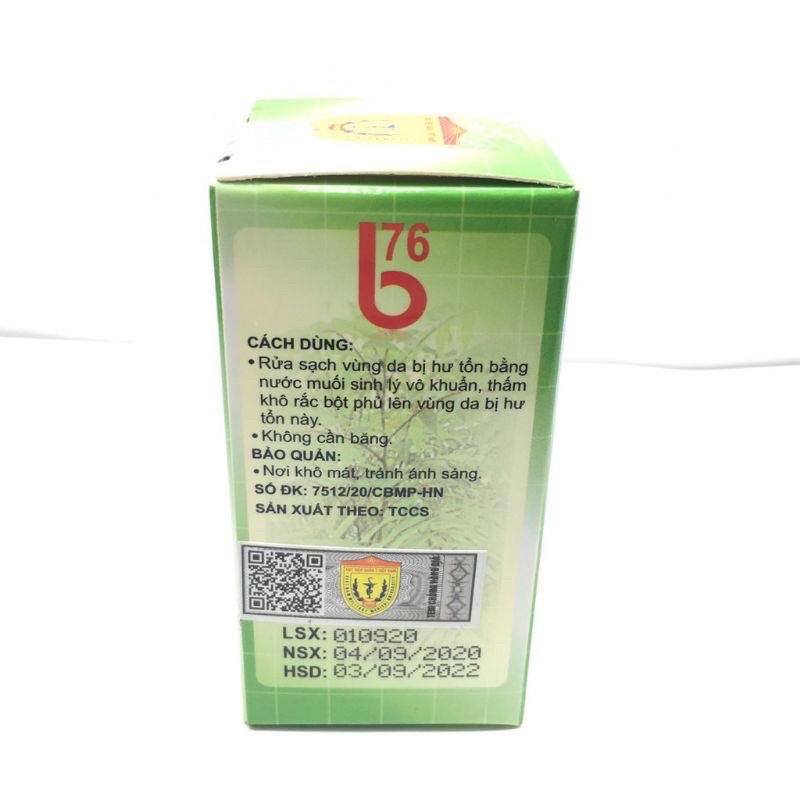 b76 Bột rắc vết bỏng học viện quân y