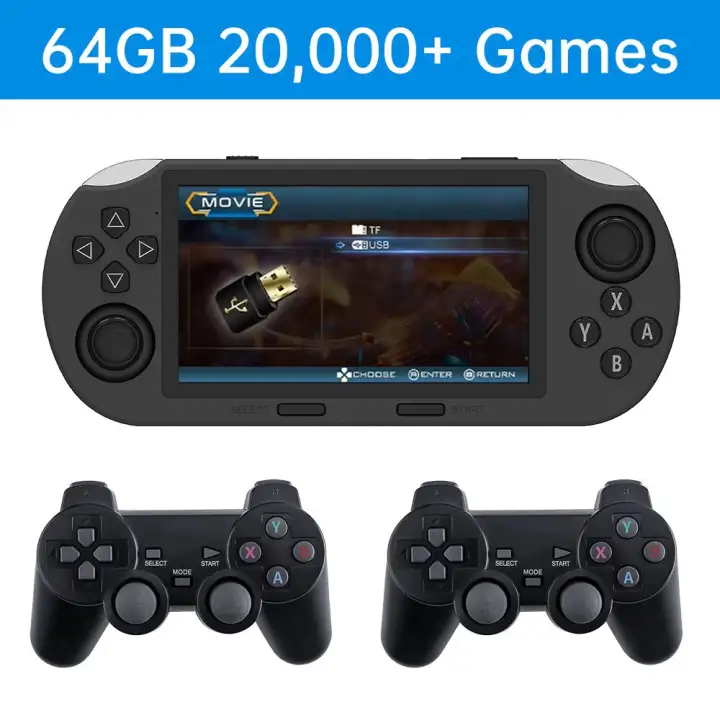 SF3000 Portable Handheld Game Console 4.5 Inch IPS Screen Retro Video -Option -2P-Option -2P