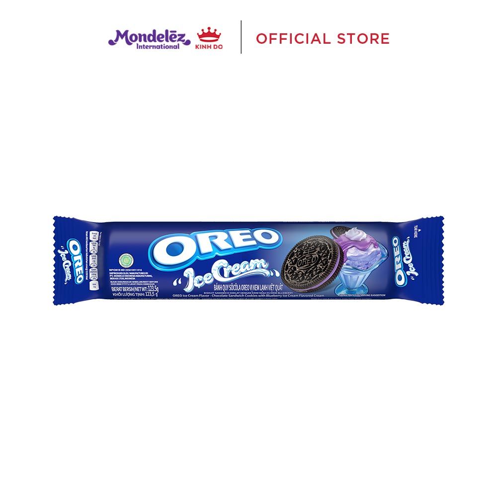 Combo 3 Bánh Quy Oreo Với Kem Vị Dâu/Vani/ Việt Quất 110.4g