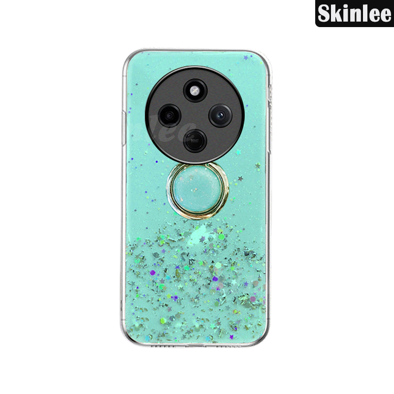 Phone case For MI Xiaomi Poco C75 Back cover Glitter Starry Sky Bling Ring Lanyard Shiny Transparent Holder Stand Girls Soft Cover For MI Xiaomi Poco C75 Cover cases. 