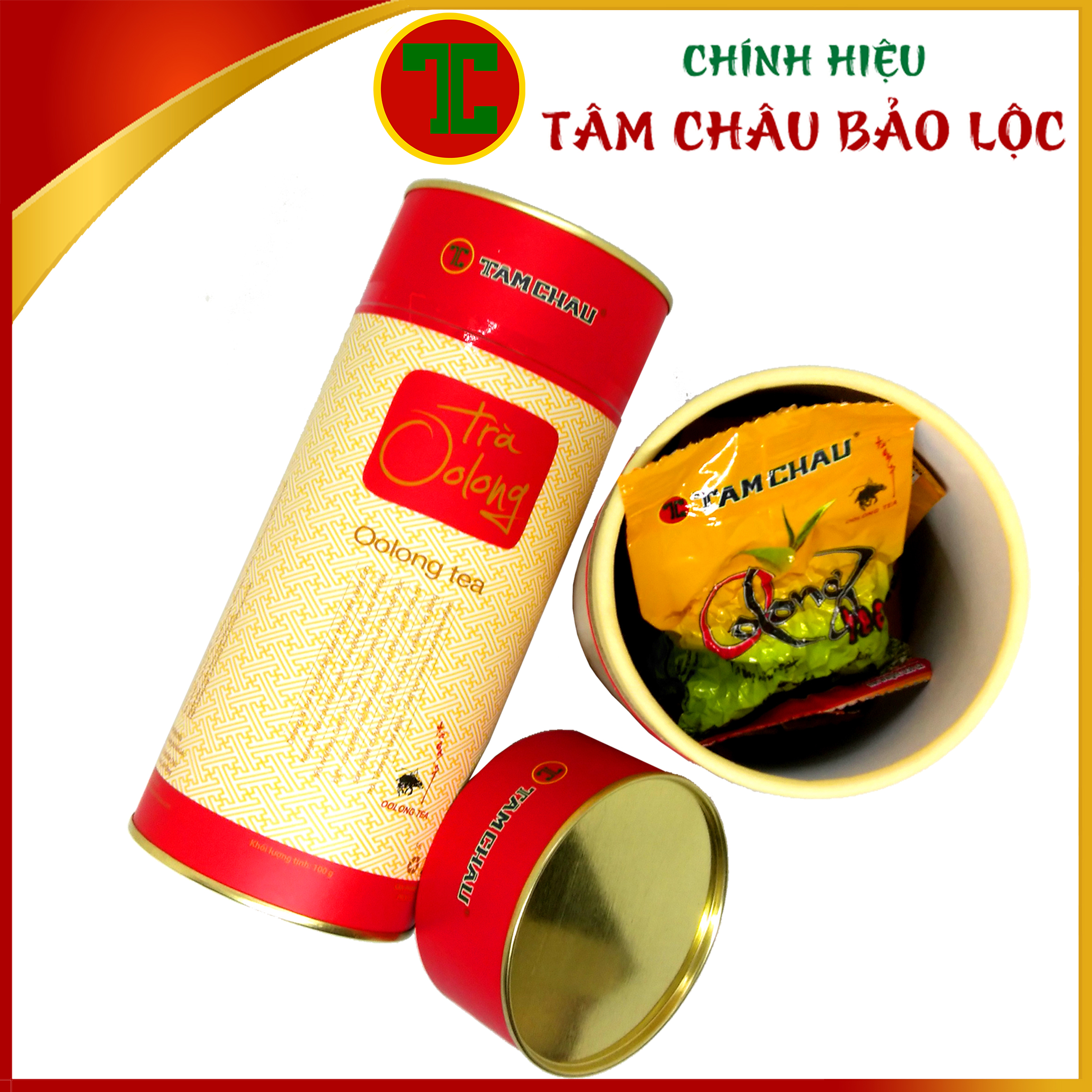 [TÂM CHÂU] Oolong Lon Giấy 100Gr Cao Cấp