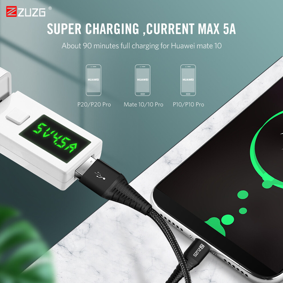 ZUZG Micro USB Cable 5A Fast Charging For Xiaomi Redmi Note5 Pro Android Mobile Phone Data Cable for Samsung Micro Charger