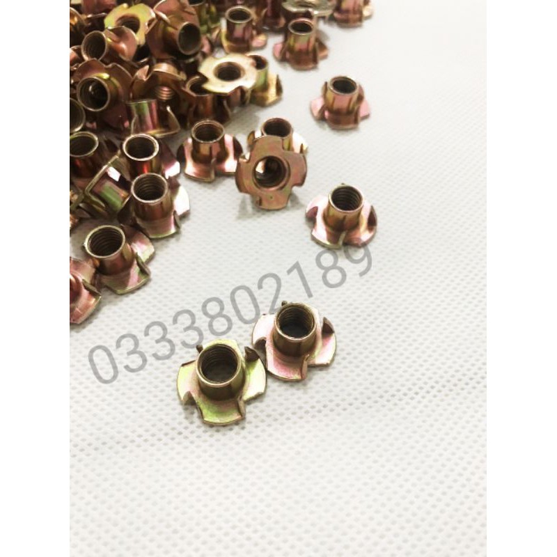 [HCM]50 Ốc cấy gỗ ( tán chấu ) có chấu. M6M8M10.