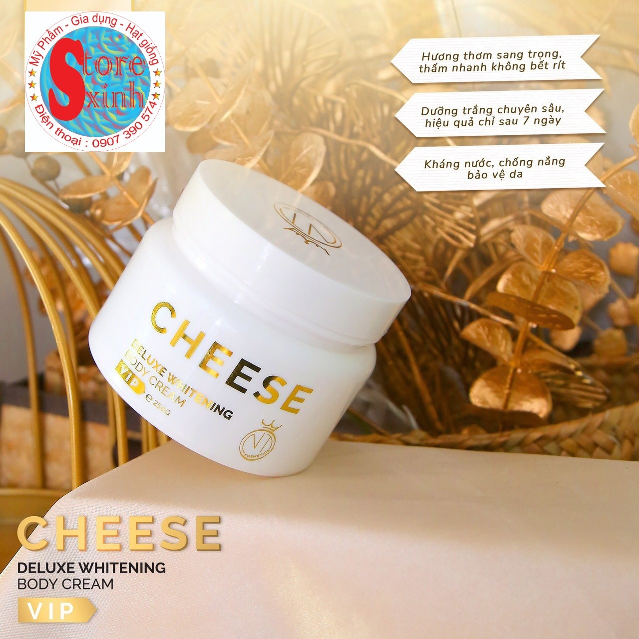 KEM DƯỠNG TRẮNG DA, CHỐNG NẮNG CHEESE