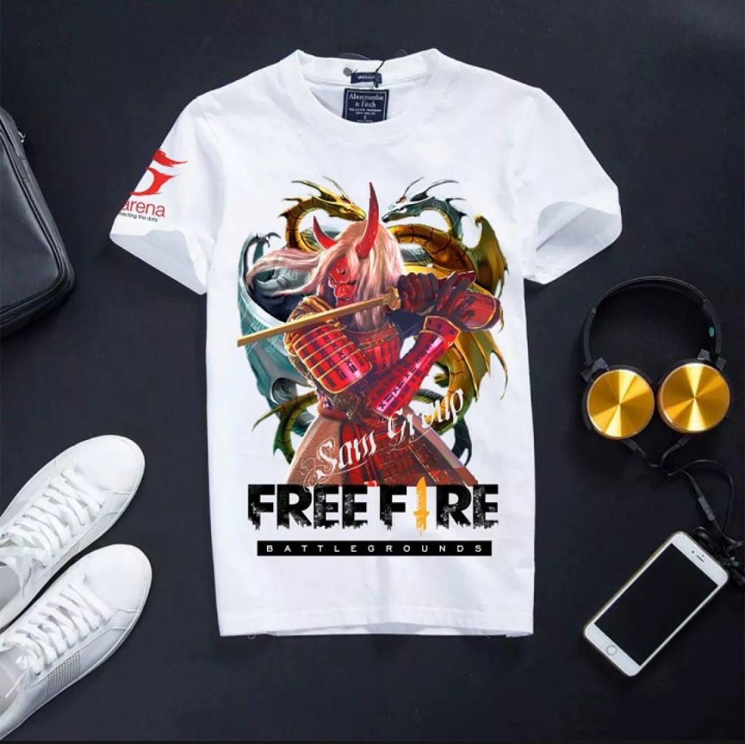 áo thun freefire MẶT QUỶ