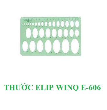 Thước Lỗ Tròn WinQ C-2004 / Thước Elip WinQ E-606