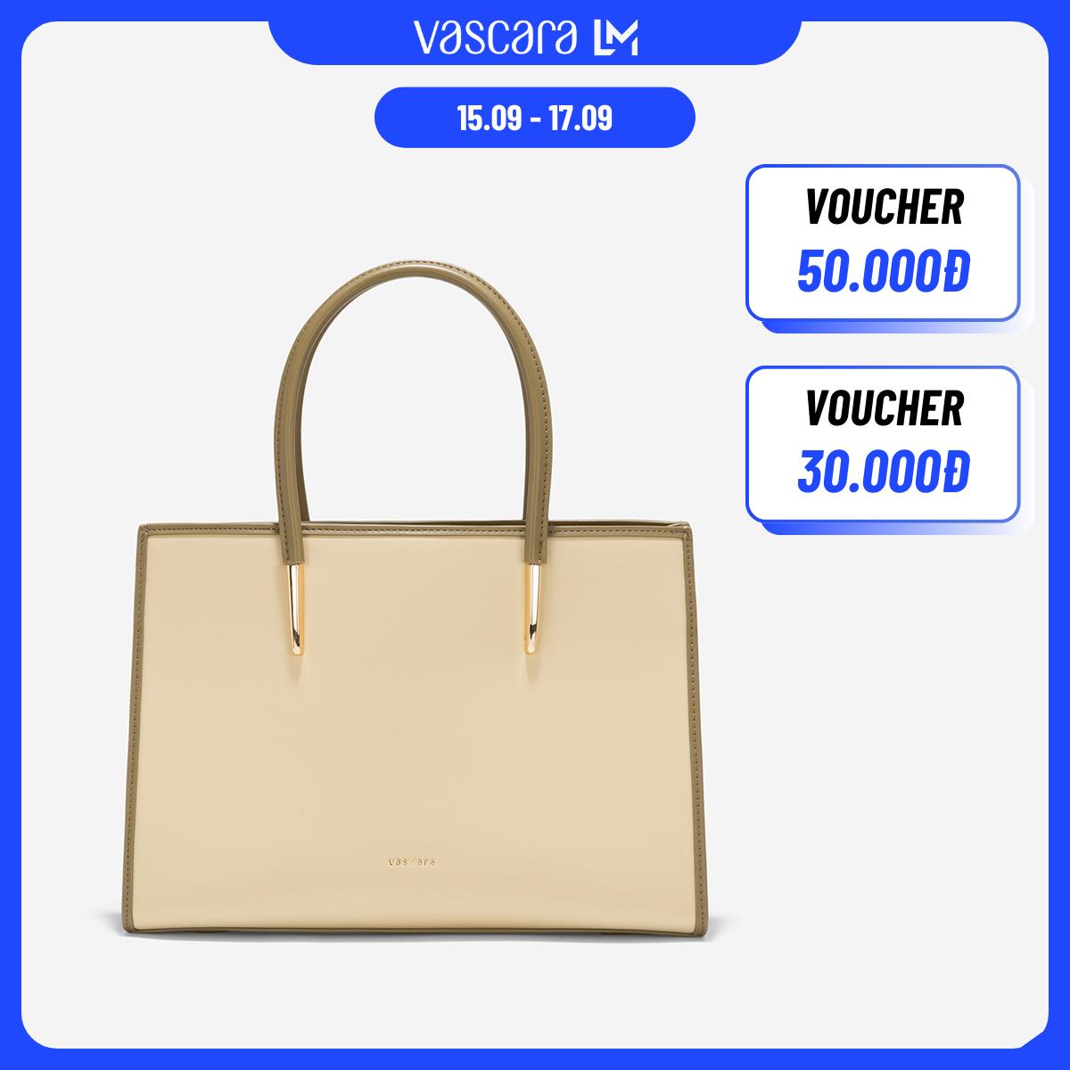 [Ưu Đãi 15.09] Vascara Túi Tote Nhấn Viền Layer - TOT 0154