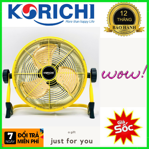 Quạt tích điện korichi krc-6312 - hàng chính hãng