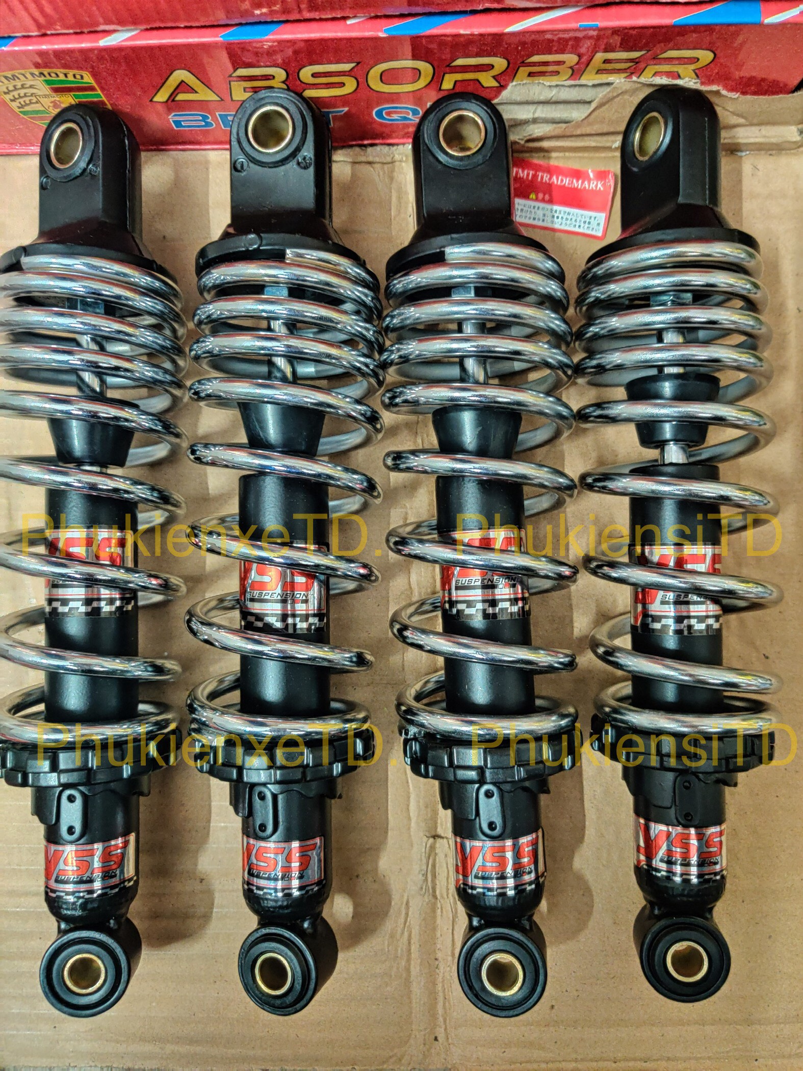 Phuộc YSS lắp Sirius Jupiter Max Cup Axelo Win Charly Future Dream Wave Future Taurus có thể chế xe điện ....