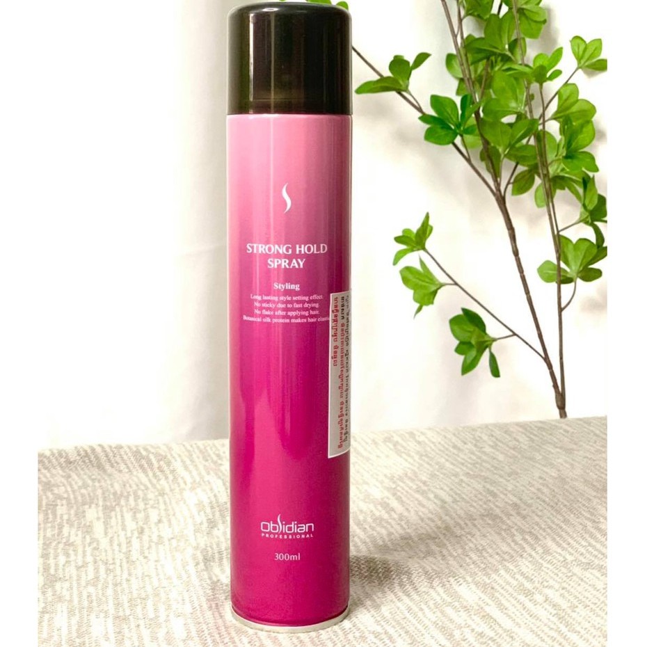 Gôm xịt tóc cứng tạo kiểu giữ nếp tóc nam nữ Obsidian chính hãng 300ml