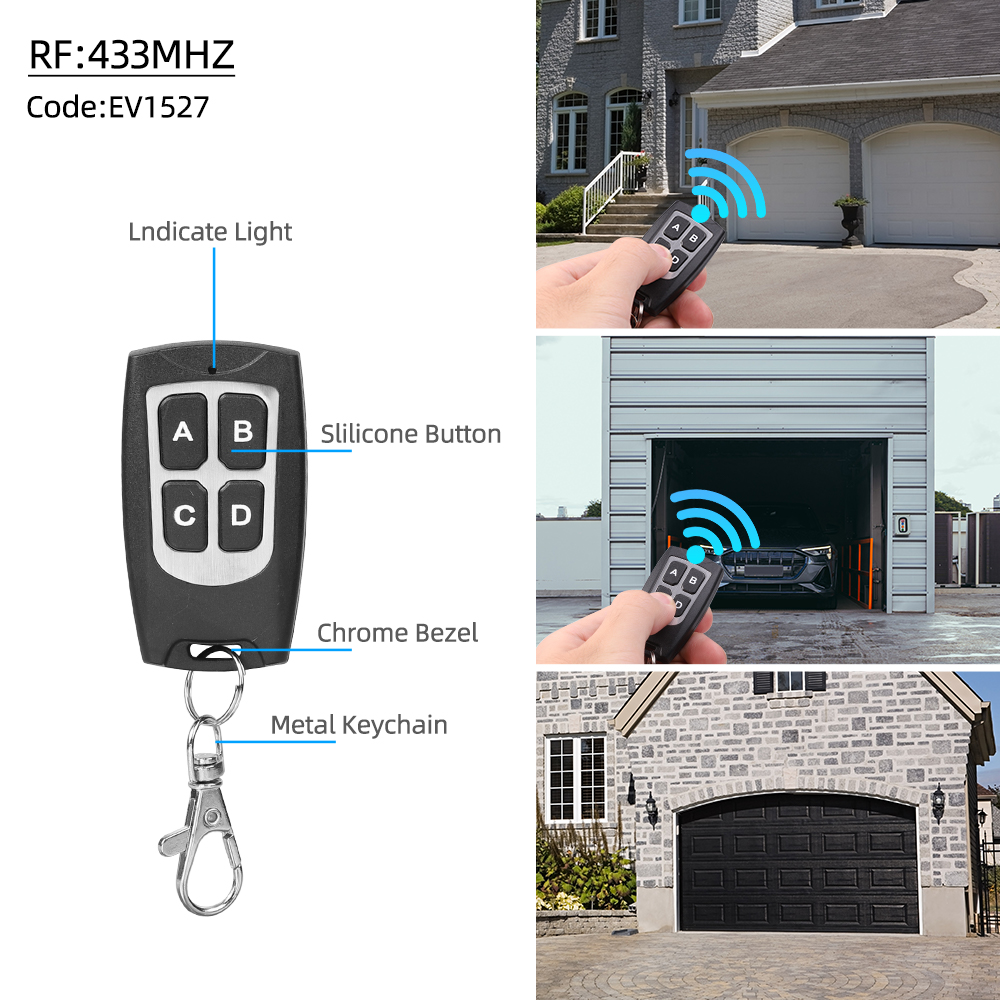 【Quality】 Diy Dc 6v 12v 4 Gangs Relay Module 433mhz Remote Control Rf ...