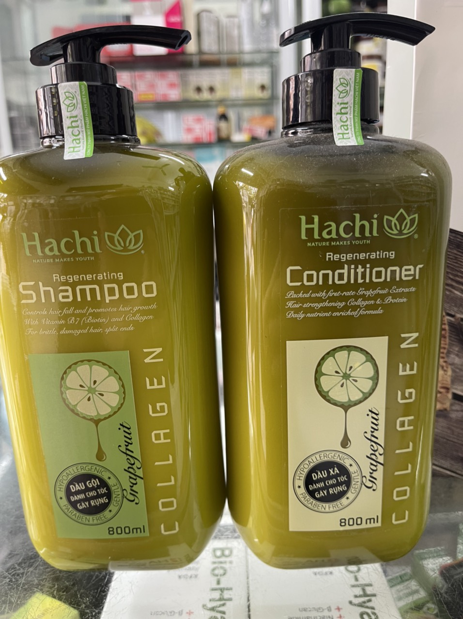 Cặp Dầu Gội Xả HACHI 800ml x2