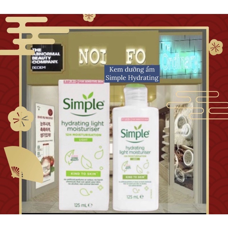 (Voucher 12%)[Simple] Kem Dưỡng Ẩm Da Hydrating Light Moisturiser