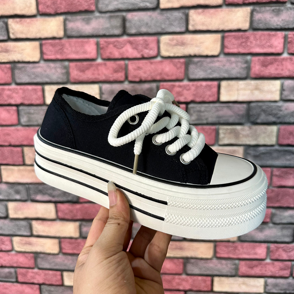 [SIÊU SALE NĂM MỚI] [FREESHIP + VOUCHER] Giày thể thao nữ basic dây thừng đế 5cm Tifani