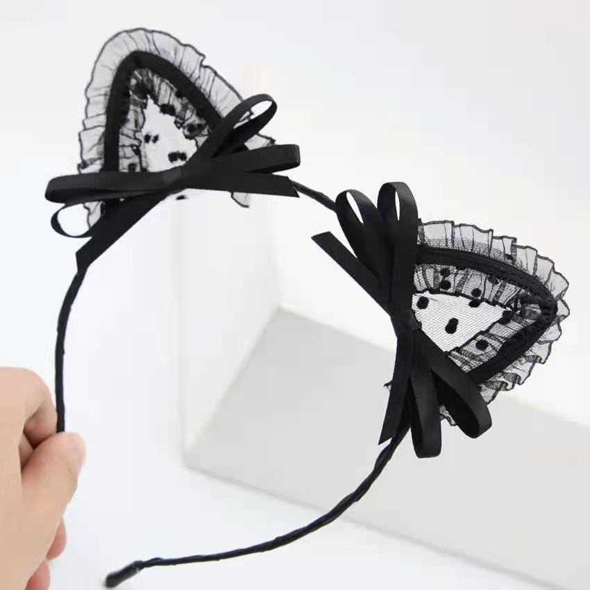 Bờm Tóc - Cài Tóc Tai Mèo Sexy Ren