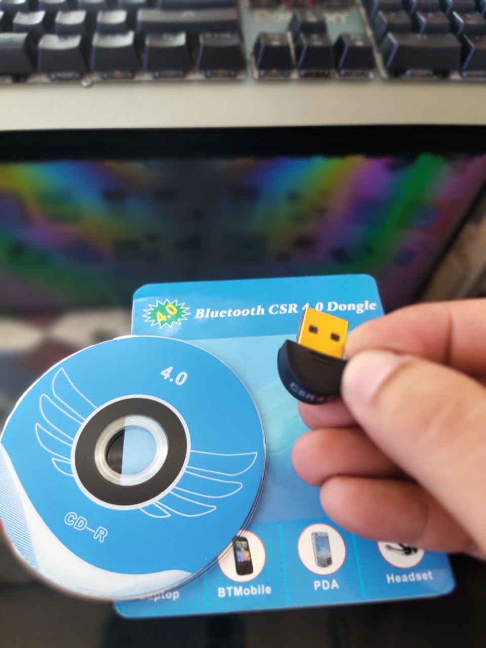 Usb Bluetooth CSR 4.0 Dongle dùng cho PC, Laptop kết nối Bluetooth