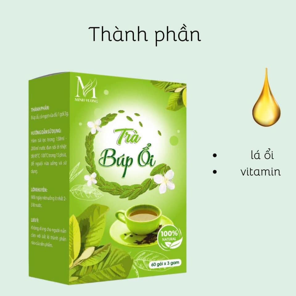 [COMBO 120 TÚI] Trà Ổi, Trà Lá Búp Ổi Giảm Cân ( Hộp 60 Túi Lọc )