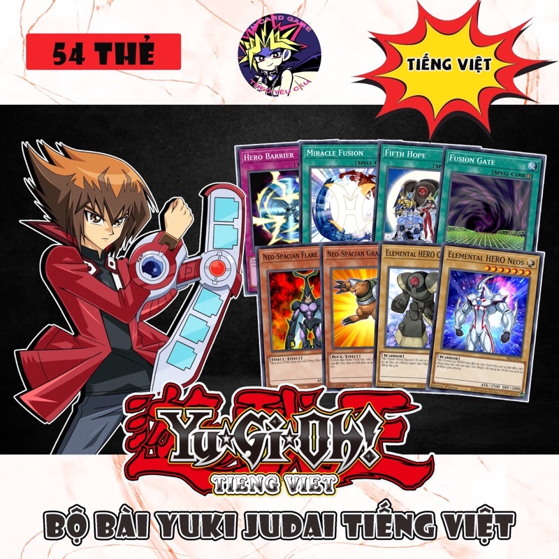 [ Bài In Yugioh ] Bộ Bài Yuki Judai Tiếng Việt.