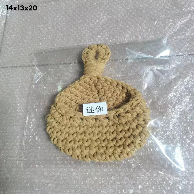 Vegetable basket Kitchen storage basket Hand-crocheted wall-mounted fruit and vegetable flower basket