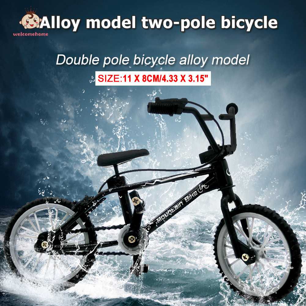 [Ready Stock]welcomehome Retro Mini Finger BMX Bicycle Assembly Bike Model Toys Gadgets Kids Gifts