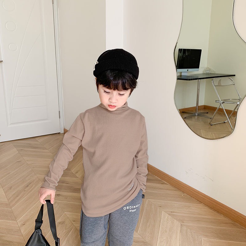 Áo len mỏng cổ lọ cho bé trai bé gái