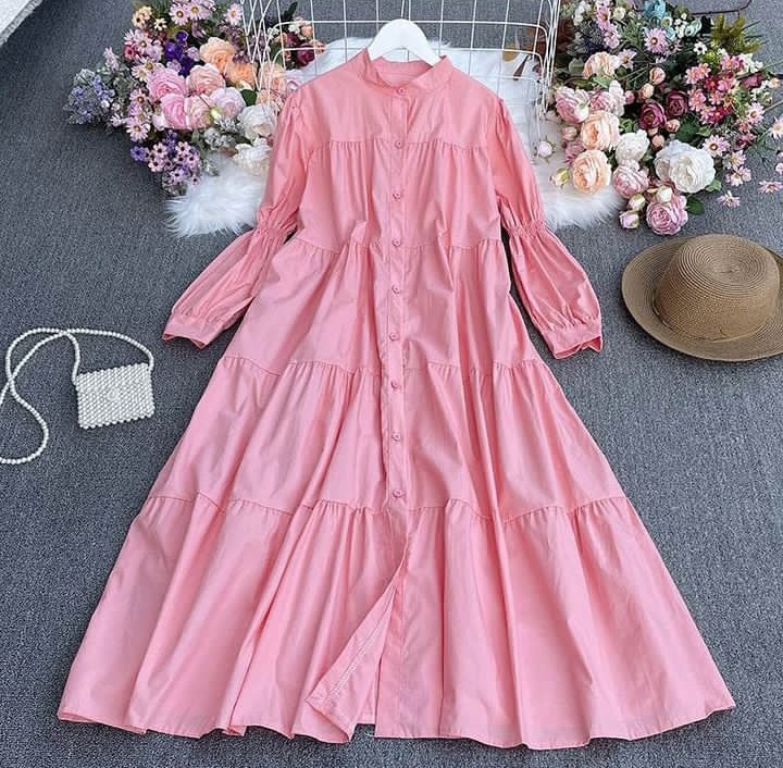 (Summer Season) Trending Panel Style Long Cotton Frock for Summer by Dealistaan