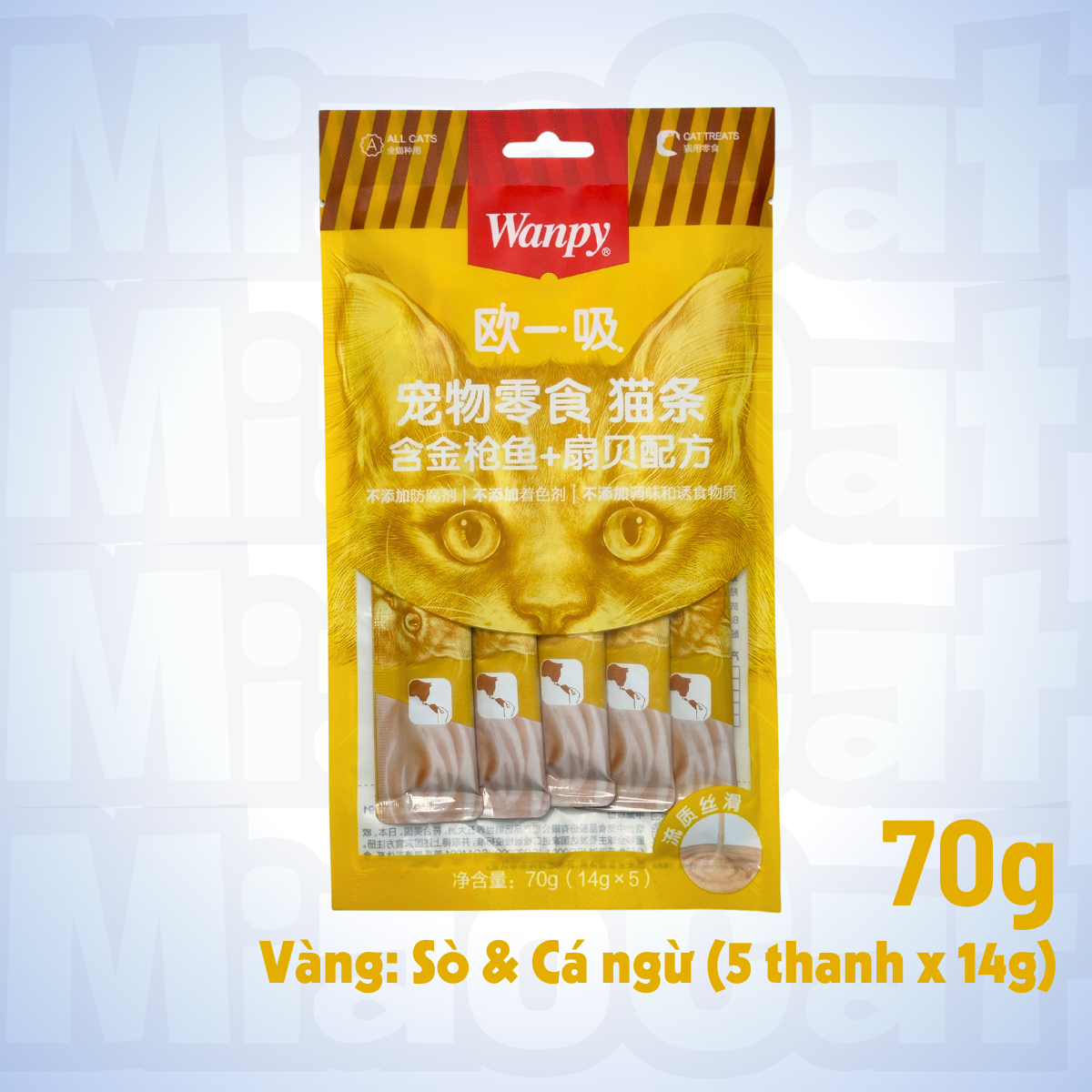 Gói 5 Thanh Súp Thưởng Wanpy 5x14g