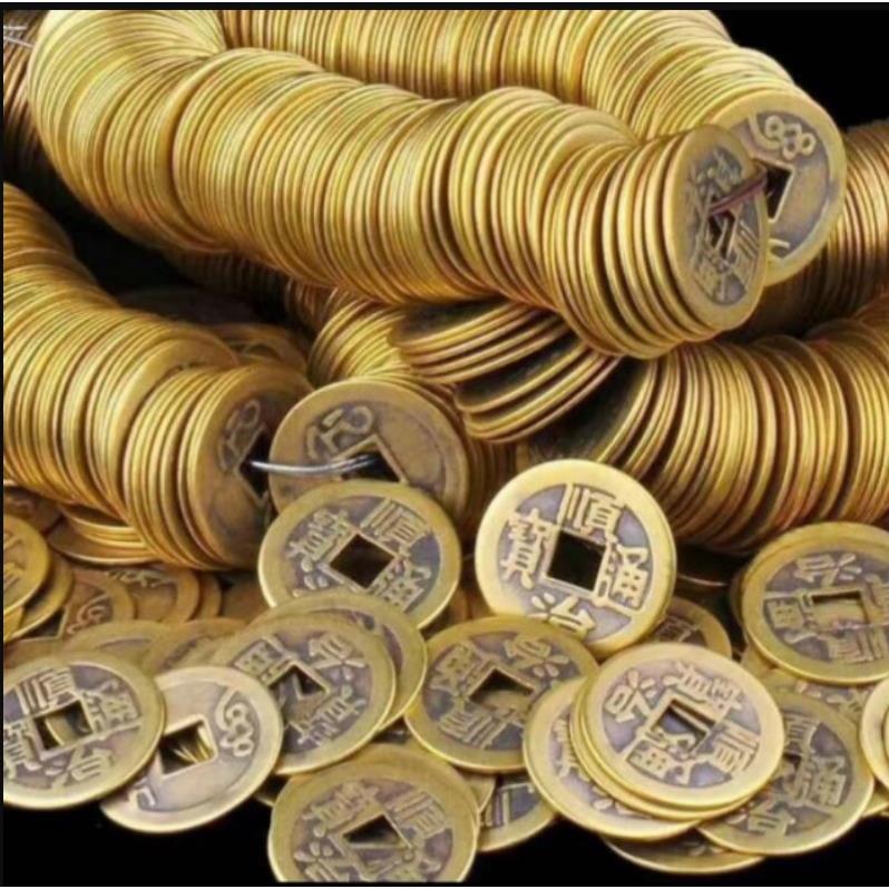 [BÁN SỈ COMBO 100] Đồng Xu Ngũ Đế phong thủy may mắn chiêu tài