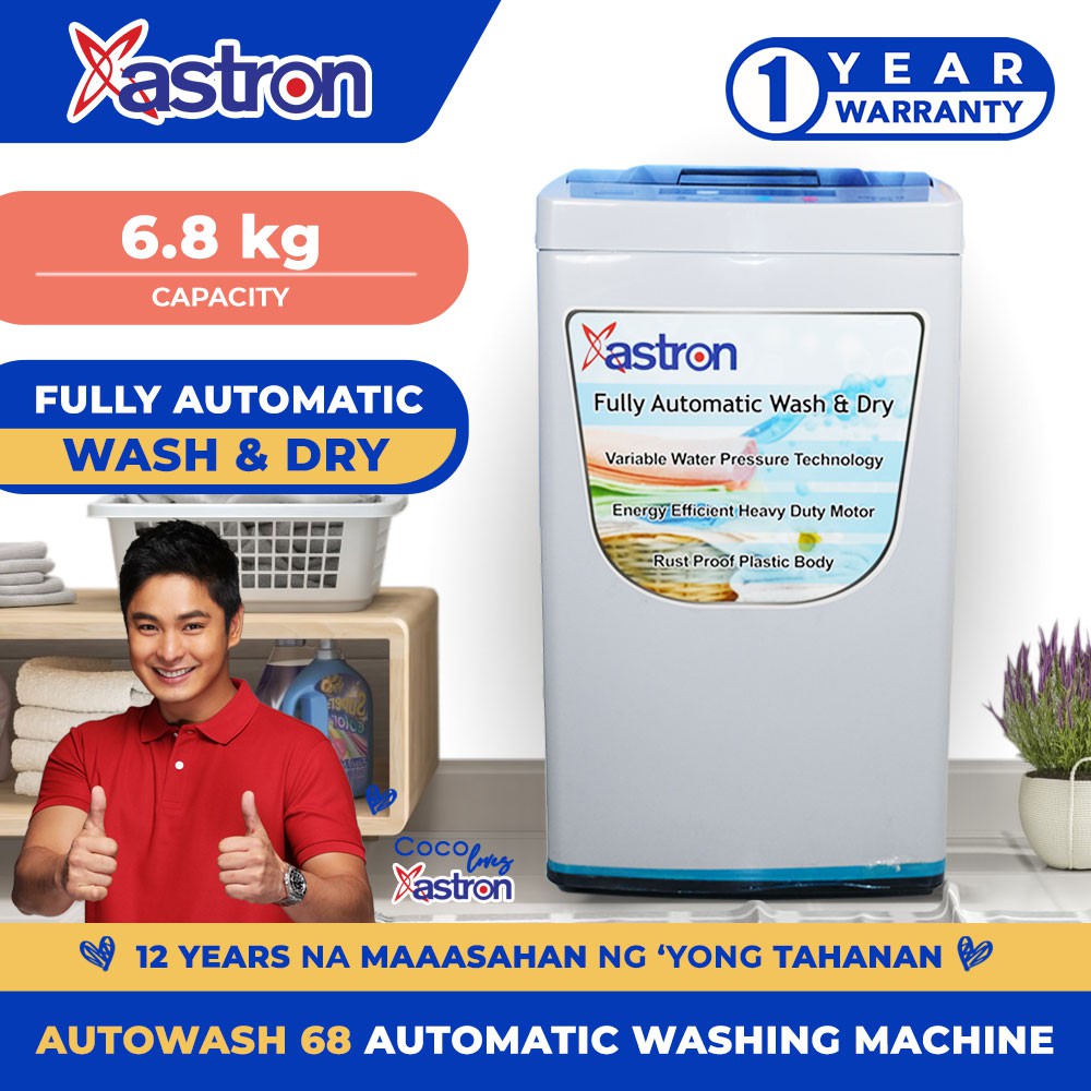 astron fully automatic washing machine 6.8 kg price