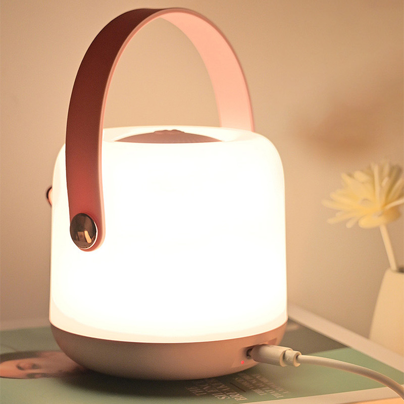 Night light ABS portable clock light home intelligent remote control USB charging digital display alarm clock eye protection atmosphere night light