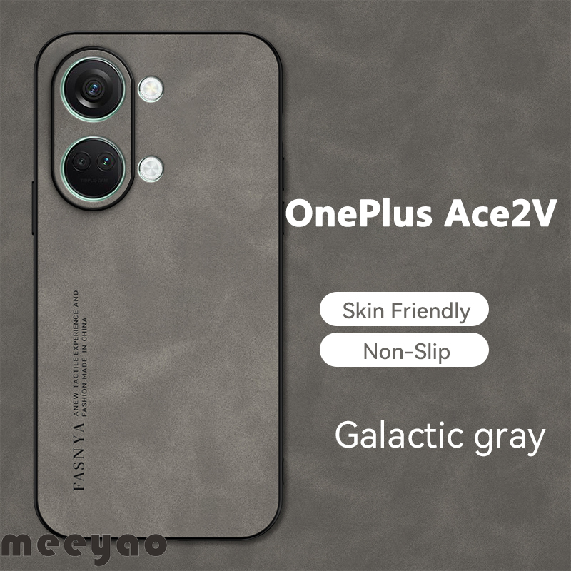 Case OnePlus Ace2V Soft Leather Phone Case Authentic Camera Protection Luxury Sheep Bark Cover For 1+ OnePlus ACE 2V PHP110
