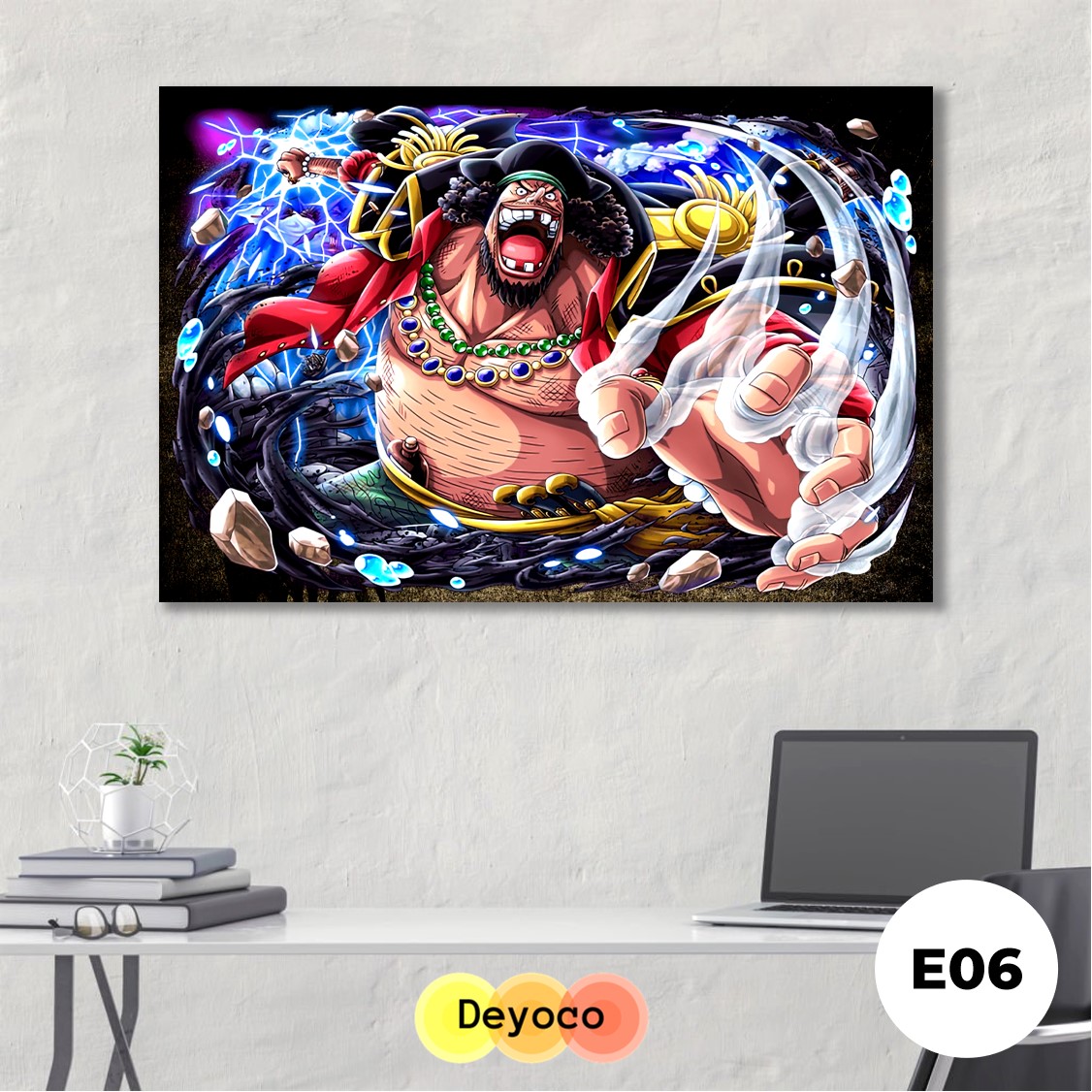 Tranh dán tường one piece 3D