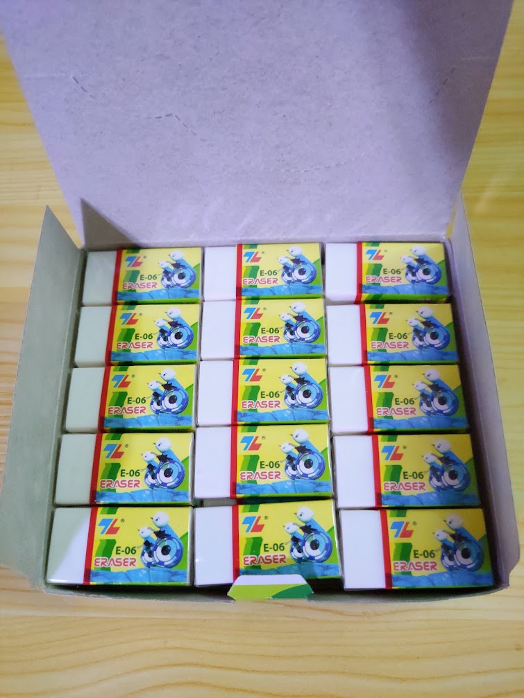 CỤC Gôm tẩy xóa mực bút chì Thiên Long E-06 ( 1 cục )