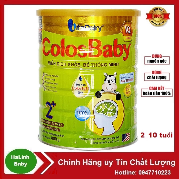 (Quét mã tích xu) Sữa Bột Colosbaby IQ Gold 0+ 1+ 2+ (800g).....