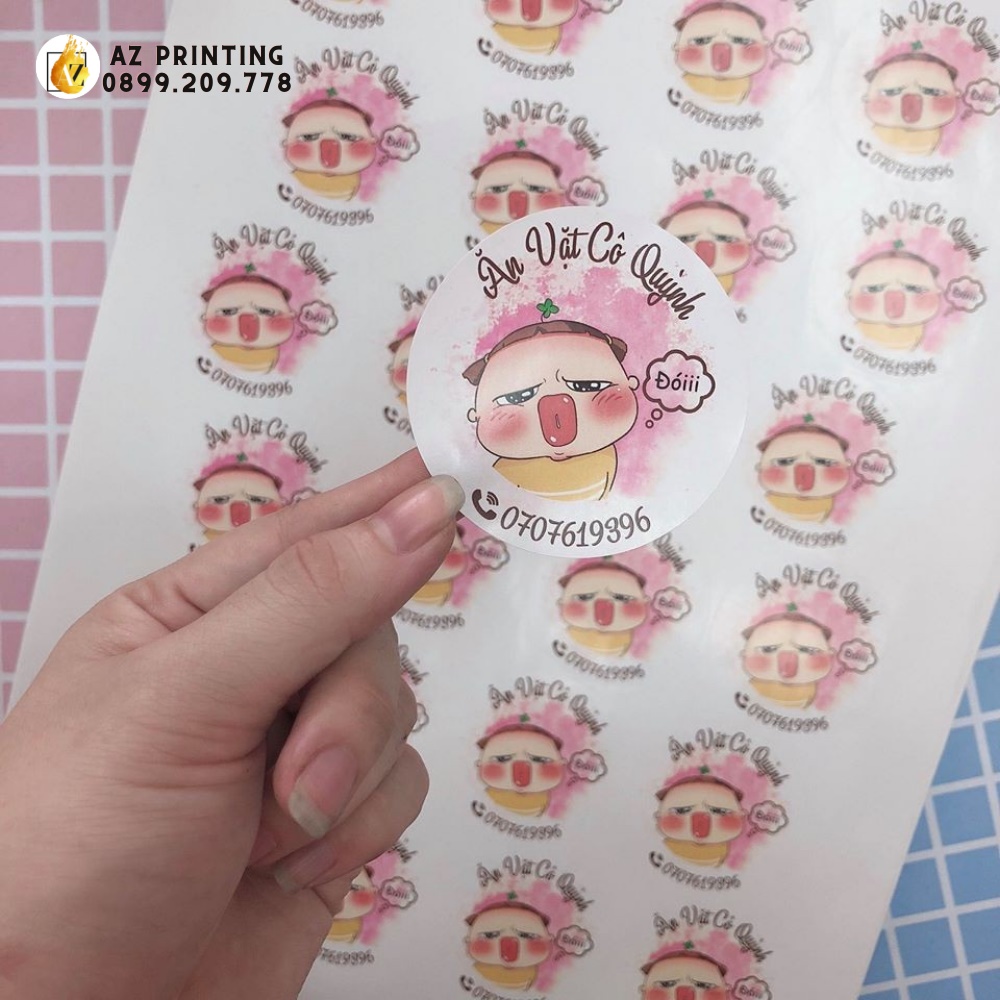 In tem nhãn, In decal theo yêu cầu